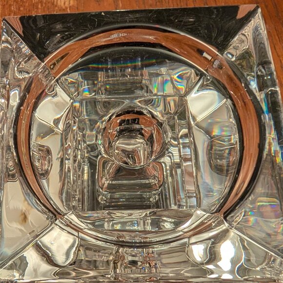 Vintage Shannon Crystal Glass Candle Holder Vase Combo - Picture 6 of 7